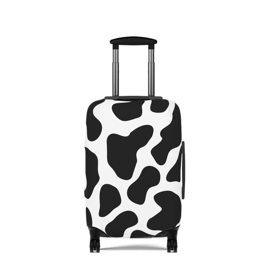 Cowhide Luggage Cover, Travel Suitcase Protector, Animal Print Baggage Sleeve, Gift for Adventurers, Vacation Accessory