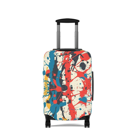 Pop Art Luggage Cover, Luggage Protector, Travel Accessories, Suitcase Cover, Colorful Splatter Print