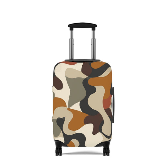 Camouflage Luggage Cover, Travel Suitcase Protector, Trendy Baggage Sleeve, Modern Trip Gear, Gift for Traveler