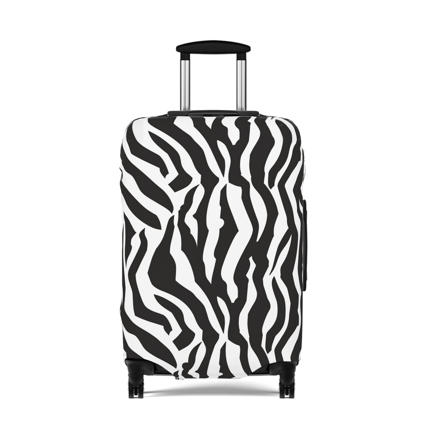 Zebra Print Luggage Cover, Travel Suitcase Protector, Trendy Animal Print Baggage Cover, Gift for Travelers, Safari Theme Travel Accessory