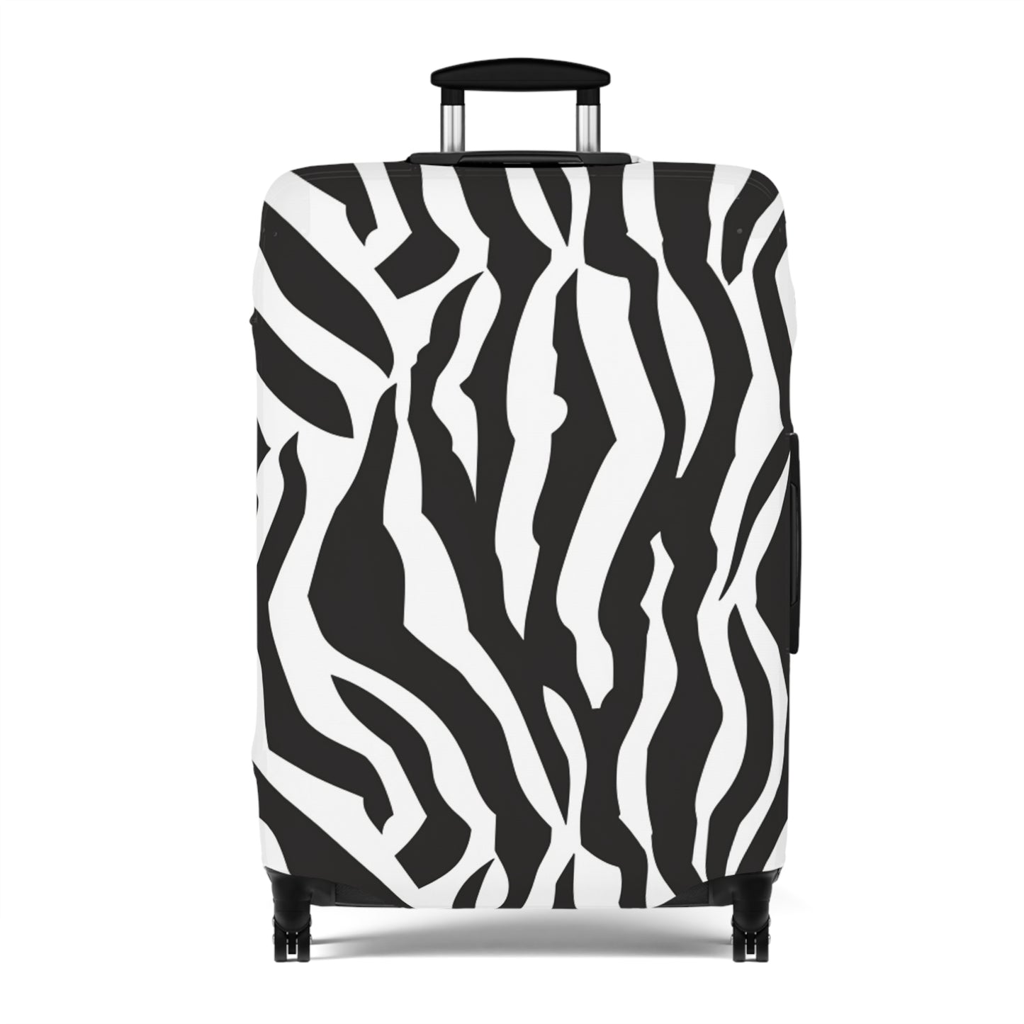 Zebra Print Luggage Cover, Travel Suitcase Protector, Trendy Animal Print Baggage Cover, Gift for Travelers, Safari Theme Travel Accessory