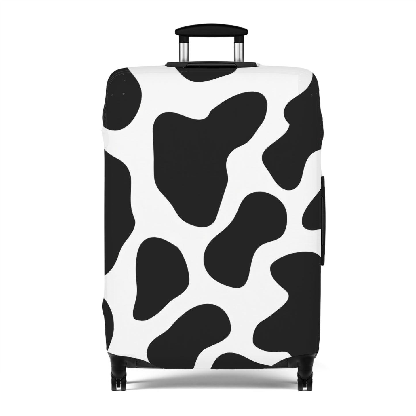 Cowhide Luggage Cover, Travel Suitcase Protector, Animal Print Baggage Sleeve, Gift for Adventurers, Vacation Accessory